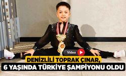 Denizlili Toprak Çınar, 6 Yaşında Türkiye Şampiyonu Oldu