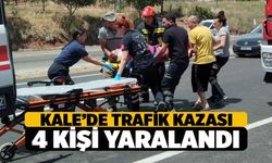 Kale'de Trafik Kazası 4 Kişi Yaralandı