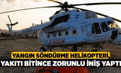 Yangın Söndürme Helikopteri, Yakıtı Bitince Zorunlu İniş Yaptı