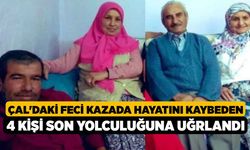 Çal'daki Feci Kazada Hayatını Kaybeden 4 Kişi Son Yolculuğuna Uğrlandı