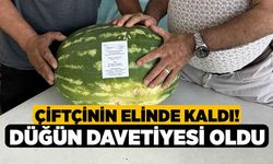 Çiftçinin Elinde Kaldı! Düğün Davetiyesi Oldu