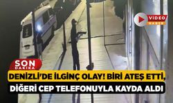 Denizli'de İlginç Olay! Biri Ateş Etti, Diğeri Cep Telefonuyla Kayda Aldı