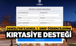 Denizli'de İlkokul 1. Sınıf Öğrencilerine Kırtasiye Desteği