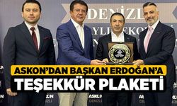 ASKON’dan Başkan Erdoğan’a Teşekkür Plaketi