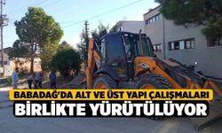 Babadağ'da alt ve üst yapı çalışmaları birlikte yürütülüyor