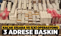 Denizli'de Kaçak Sigara ve Alkol Operasyonu 3 kişi Yakalandı