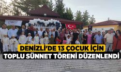 Denizli'de 13 Çocuk İçin Toplu Sünnet Töreni Düzenlendi