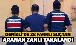 Denizli’de 28 farklı suçtan aranan zanlı yakalandı