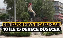 Denizli’de hava sıcaklıkları 10 ile 15 derece düşecek