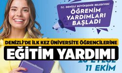 Denizli'de İlk Kez Üniversite Öğrencilerine Eğitim Yardımı