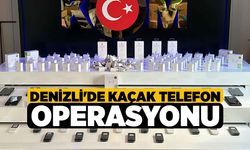 Denizli'de kaçak telefon operasyonu