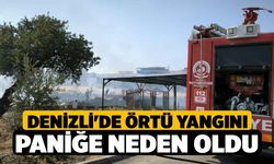 Denizli'de Örtü Yangını Paniğe Neden Oldu