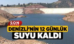 Denizli'nin 12 Günlük Suyu Kaldı