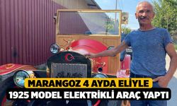 Marangoz 4 ayda eliyle 1925 model elektrikli araç yaptı