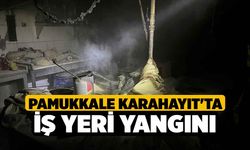 Pamukkale Karahayıt'ta İş Yeri Yangını