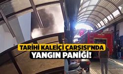 Tarihi Kaleiçi Çarşısı’nda Yangın Paniği!