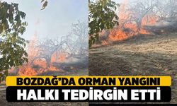 Bozdağ'da Orman Yangını Mahalleliyi Tedirgin Etti