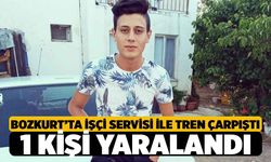 Bozkurt'ta İşçi Servisi İle Tren Çarpıştı! Genç işçi ağır yaralandı