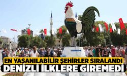 Denizli Türkiye'de En Yaşanılabilir İller Sırasında