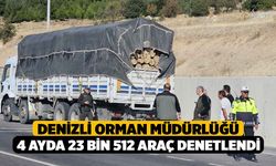 Denizli Orman Müdürlüğü 4 Ayda 23 Bin 512 Araç Denetlendi