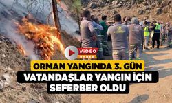 Denizli'de Orman Yangınında Vatandaşlar da Seferber Oldu