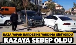 Kardeşine Yardıma Giderken Zincirleme Kazaya Sebep Oldu