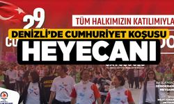 Denizli’de Cumhuriyet Koşusu heyecanı