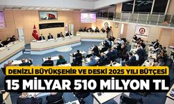 Denizli Büyükşehir ve DESKİ 2025 yılı bütçesi 15 milyar 510 milyon TL