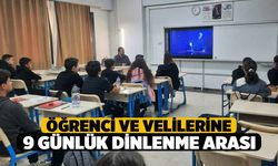 Öğrenci ve Velileri, 9 Günlük Ara Tatile Giriyor