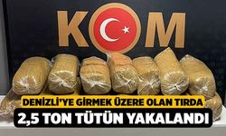 Denizli'ye Giren Tırda 2 Bin 400 Kilo Tütün Yakalandı