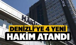 Denizli'ye 4 yeni hakim atandı