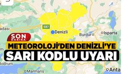 Meteoroloji'den Denizli’ye Sarı Kodlu Uyarı