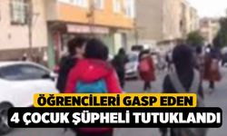 Öğrencileri gasp eden 4 çocuk şüpheli tutuklandı