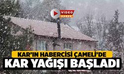 Denizli'de Kar Haberi Çameli'den Geldi, Çameli beyaza büründü