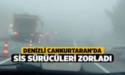 Denizli Cankurtaran'da Sis Sürücüleri Zorladı