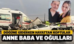 Düğüne Giden Aile Kaza Geçirdi 3 Ölü 3 Yaralı