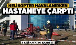 Helikopter Kalkış Anında Hastaneye Çarptı 4 Ölü