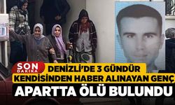 Denizli'de 3 Gündür Kendisinden Haber Alınamayan Genç Apartta Ölü Bulundu