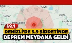 Denizli'de 3.9 şiddetinde deprem meydana geldi