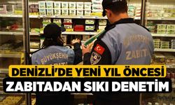 Denizli'de Yeni Yıl öncesi Zabıtadan Sıkı denetim