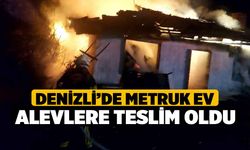 Metruk ev alevlere teslim oldu