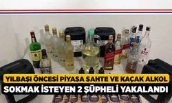 Yılbaşı öncesi piyasa sahte ve kaçak alkol sokmak isteyen 2 şüpheli yakalandı