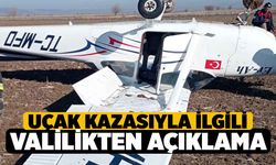 Denizli'de Tarlaya Düşen Eğitim Uçağıyla İlgili Valilikten Açıklama