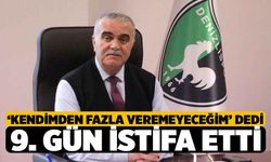 Denizlispor'da Tatar, Başkanlığının 9. Gün İstifa Etti