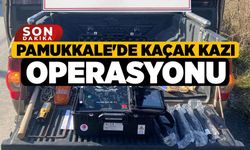 Pamukkale'de Kaçak Kazı Operasyonu