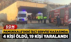 Pamukkale'deki İşçi Servisi Kazasında 4 Kişi Öldü, 19 Kişi Yaralandı