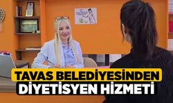 Tavas Belediyesinden diyetisyen hizmeti