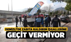 Denizli'de Zabıta Kaldırım İşgallerine Geçit Vermiyor