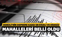 Denizli'nin Depreme Karşı En Riskli ve Risksiz Mahalleleri Belli Oldu!