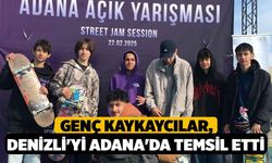 Genç kaykaycılar, Denizli'yi Adana'da temsil etti